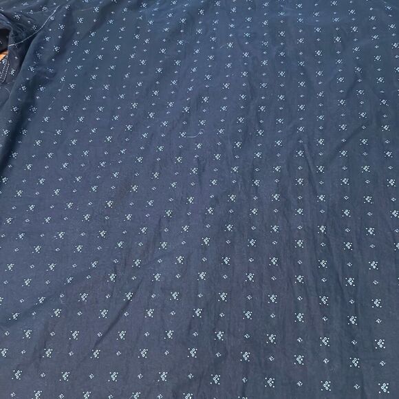 Mens Panhandle Slim Rough Stock Long Sleeve Navy‎ Print Snap Western Shirt - Picture 6 of 9